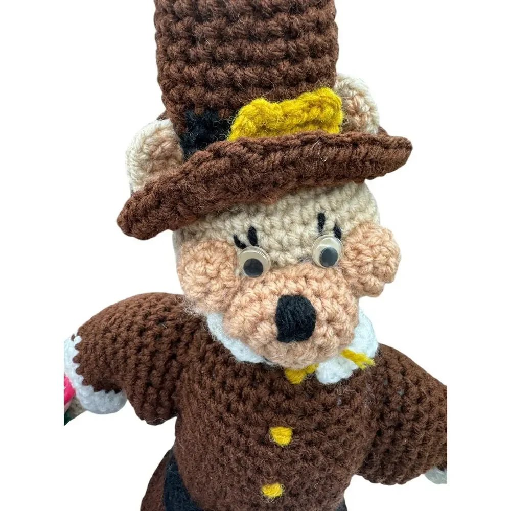 Annies Attic Set Of Two Mr & Mrs Pilgrim Bears Completed From Kit